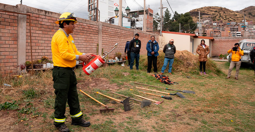 Serfor forma brigadistas de apoyo para prevenir incendios forestales en Cusco