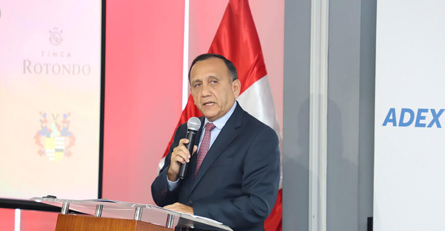 presidente de la Asociación de Exportadores (ADEX), César Tello Ramírez.