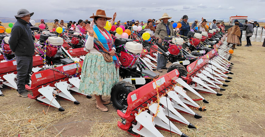 Entregaron bienes para impulsar la producción lechera en Samán Puno Agroideas Perú