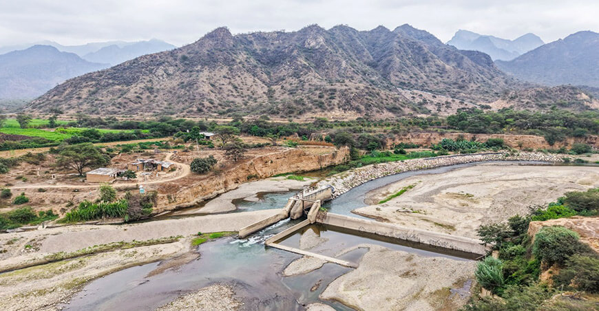 rehabilitación del sistema de riego Magdalena Lambayeque Perú