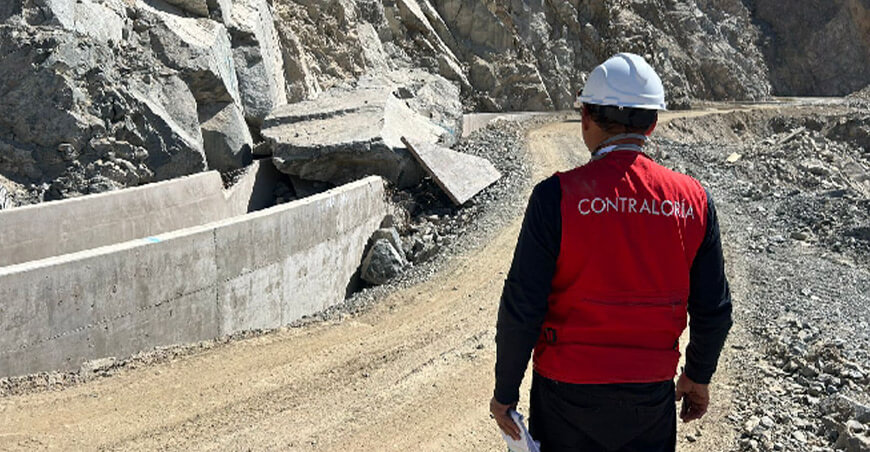 Contraloría detecta daños y retrasos en obra hídrica de Palpa Ica Perú