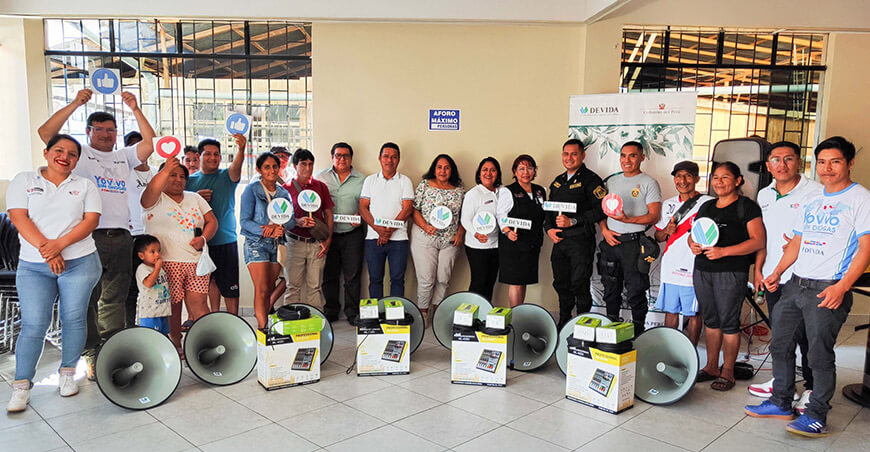 Devida entregó kits de bocinas a 56 comunidades de Ucayali