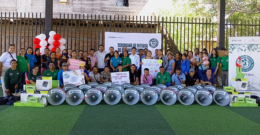 Comunidades rurales de Huánuco fortalecen su organización comunal con sistemas de bocinas entregadas pro Devida Perú