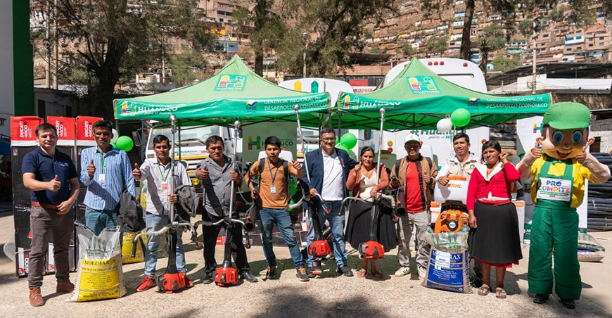 Fortalecen cadenas productivas de papa y maíz en Pachitea Procompite Huánuco Perú