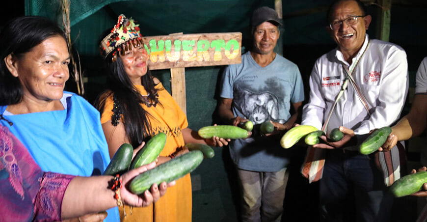 familias asháninkas de Satipo desarrollan capacidades productivas y emprendimientos producción hortalizas Junín Perú