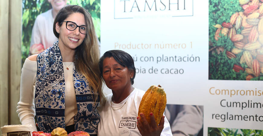 Loreto se hizo presente en el Salón del Cacao y Chocolate con mujeres productoras y cacao sostenible de Tamshi