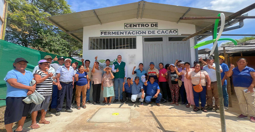 módulo fermentación Asociación de Productores Agropecuarios Cacaoteros San Miguel Arcángel Piura Agroideas Perú