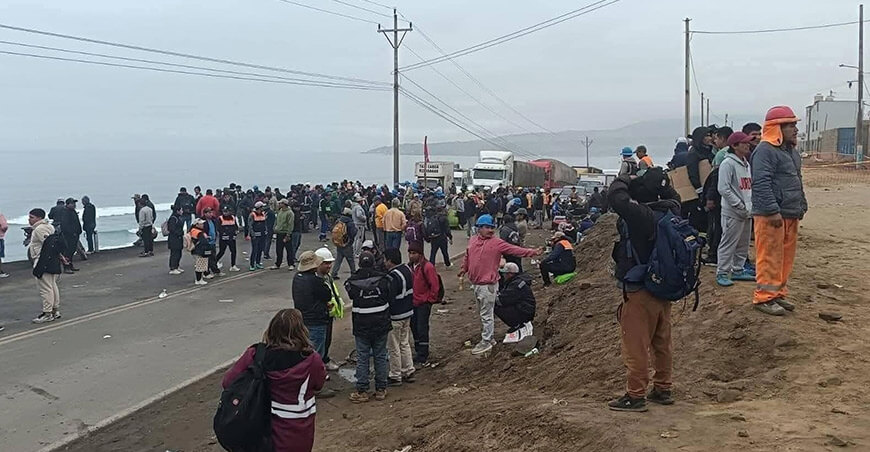 AGAP exige al Gobierno restablecer el orden ante bloqueos de carreteras Paro Perú