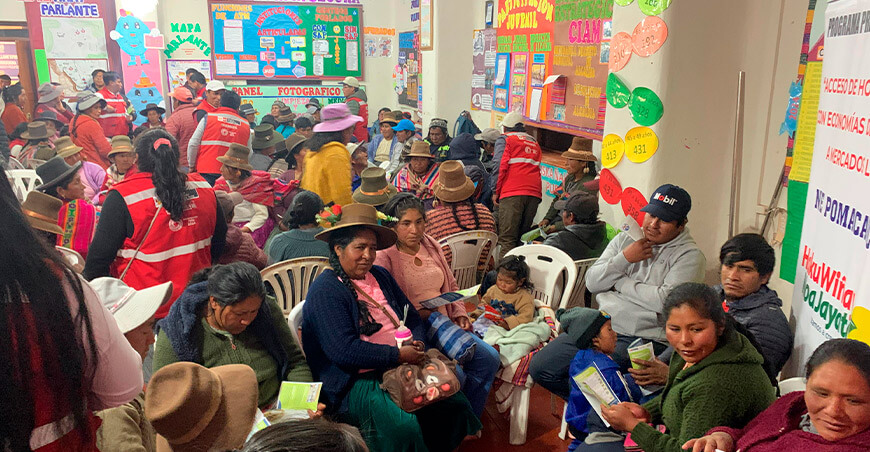 productores rurales se benefician con la autogestión de bancos comunales Proyecto Avanzar Rural Perú
