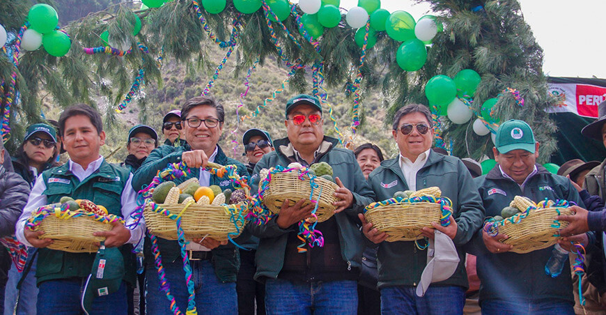 Proyecto de riego Huambalpa  Ayacucho PESCS Midagri Perú