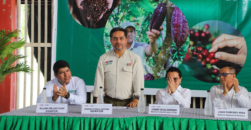 Entregaron 67 Contratos de Cesión en Uso para Sistemas Agroforestales a productores de Huánuco
Serfor Perú