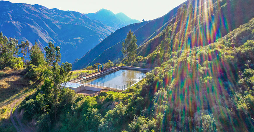 Culminaron proyecto de riego que irrigará más de 270 hectáreas agrícolas en Huambalpa Ayacucho Perú
