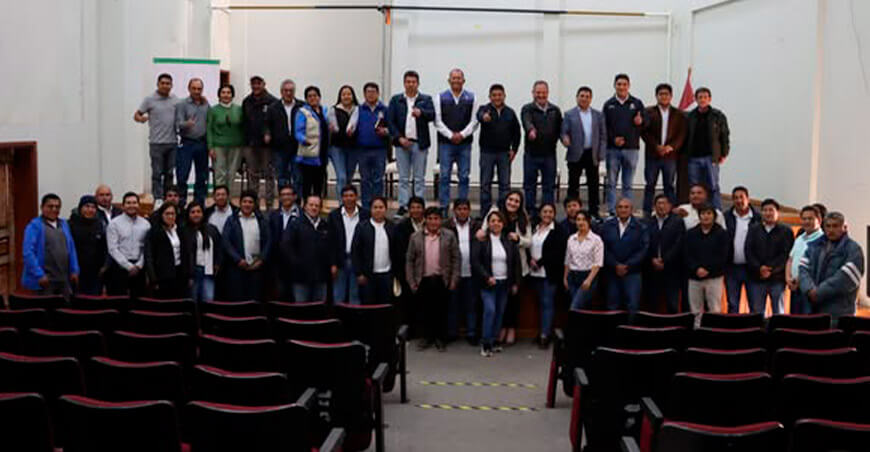 equipo técnico responsable del proyecto Qochas Cajabamba Cajamarca Perú