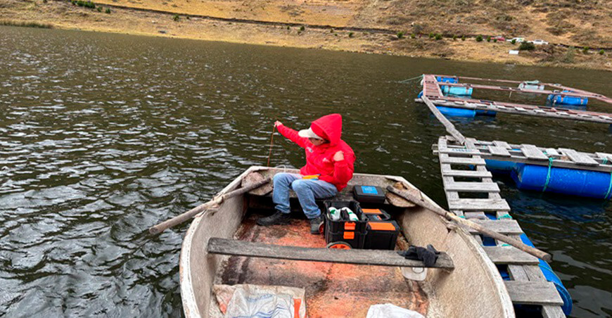 Impulsan acuicultura en Sacharaccay con ensayos de laboratorio y asistencia técnica Ayacucho Perú