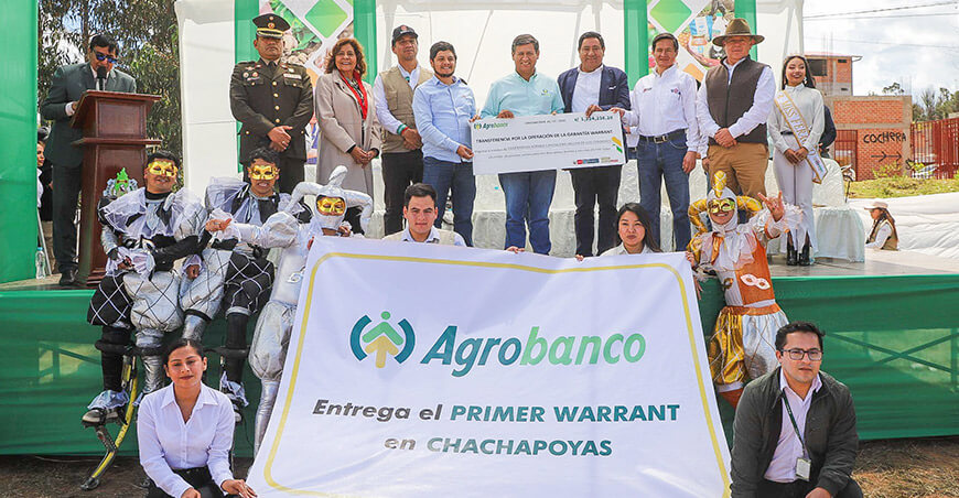 Agrobanco entregó primer crédito Warrant de Agroperú