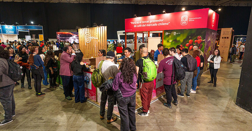 cafés de especialidad del Perú en Chile