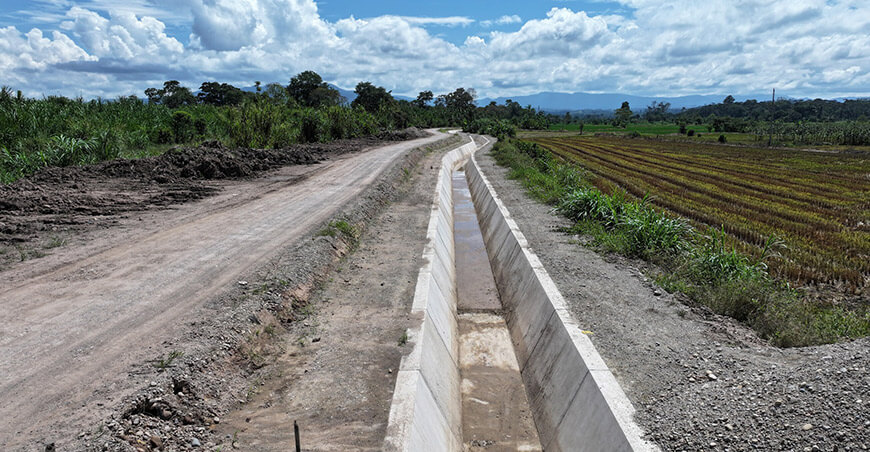 : Construcción del canal de riego Tioyacu - La Unión San Martín Perú