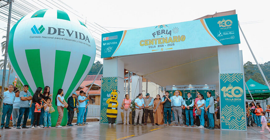 Productores generaron ventas por S/173 673 en la “Feria Centenario” de Villa Rica Pasco Perú Devida