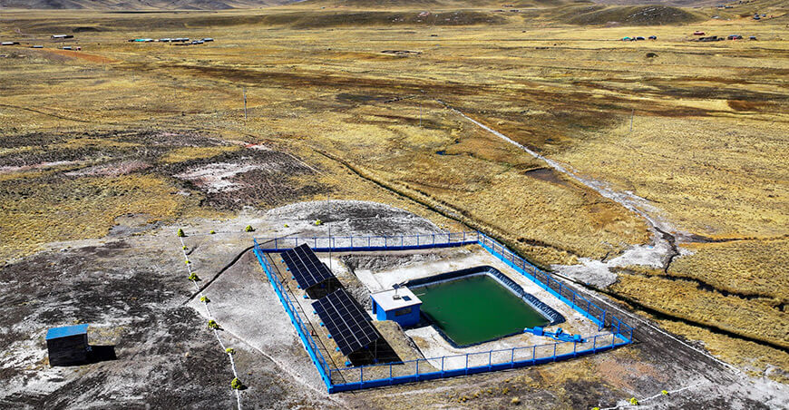 Entregaron moderno sistema de riego tecnificado en Huacullani Puno Perú
