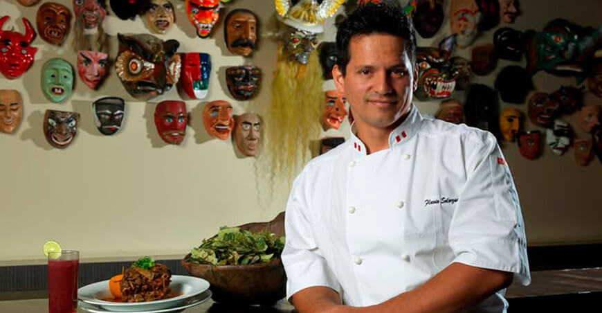 Chef Flavio Solórzano  en la Expo Agraria Perú