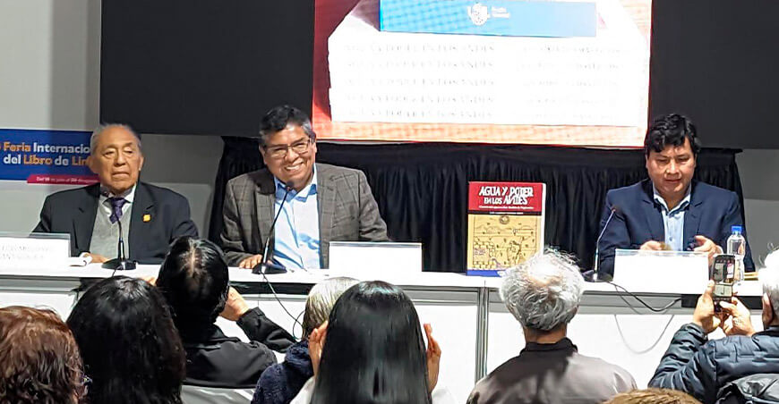 Presentan libro sobre gestión del agua en San Andrés de Tupicocha: Agua y poder en los Andes