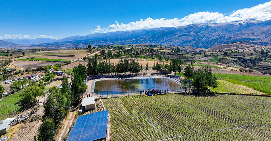 sistema de riego ex Río Cachi en Tambillo Ayacucho Perú