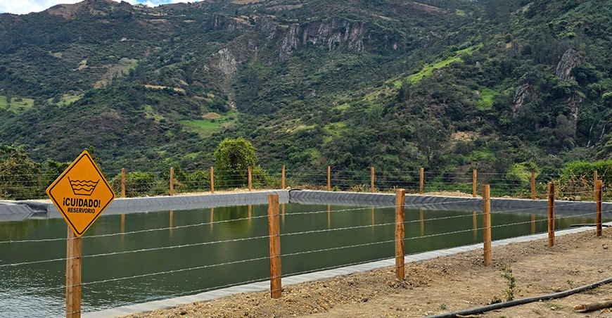 reservorios para riego ya benefician a familias productoras de San Pablo Cajamarca Perú