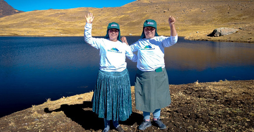 Sierra cosecha de agua Sierra Azul Perú