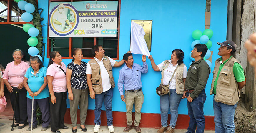 Devida entregó comedor popular renovado en beneficio de 270 familias de Sivia Ayacucho Perú