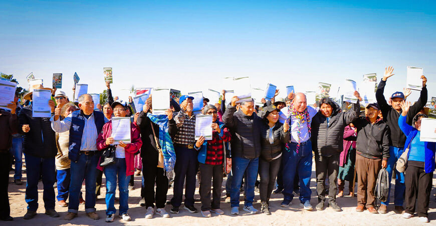Entregarán 200 constancias de posesión rural en La Yarada Los Palos e Inclán Tacna Perú