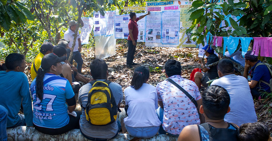 Devida realizó primer encuentro técnico para fortalecer producción sostenible de cacao productores de Ucayali Perú