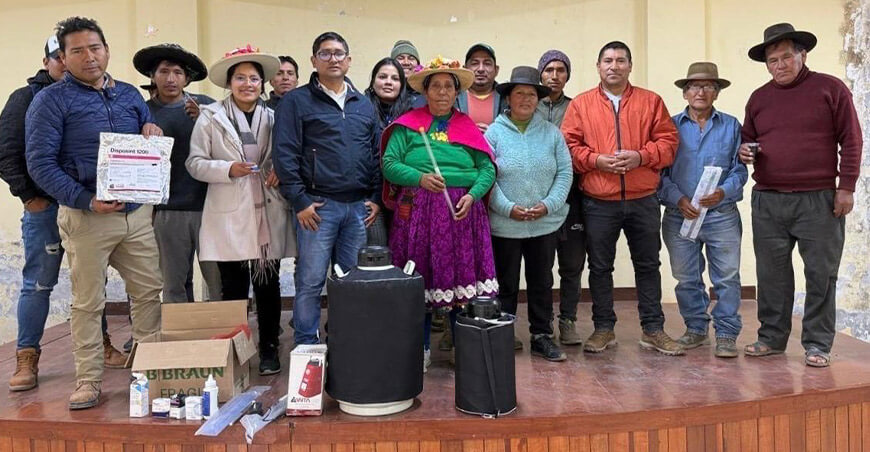 Productores de Áncash se certificaron como técnicos en inseminación artificial de ganado vacuno