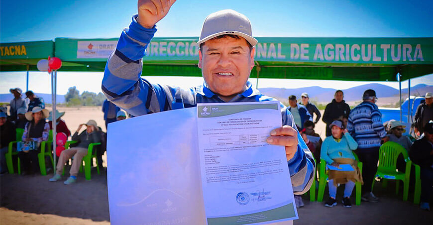 Entregarán 200 constancias de posesión rural en La Yarada Los Palos e Inclán Tacna Perú
