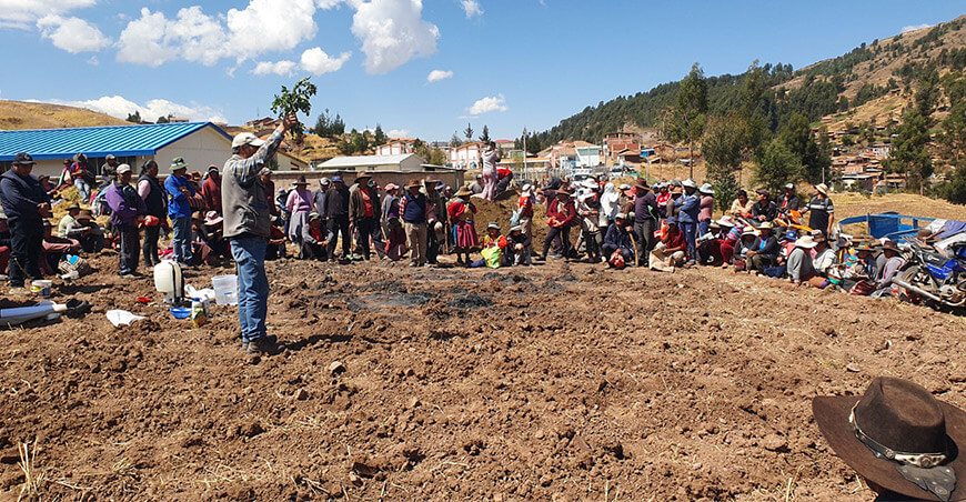 INIA transfirió tecnologías agrarias para mejorar la calidad de papa nativa orgánica en Huanoquite Cusco Perú