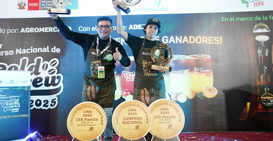 Jerry Monteverde Barista de Pichanqui conquistó el Concurso Nacional de Cold Brew