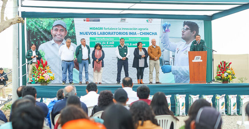 INIA inauguró Complejo de Laboratorios de la Estación Experimental Agraria Chincha en Ica