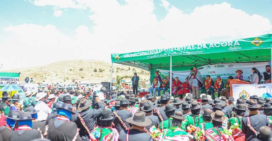 Gobierno impulsa la agricultura familiar en Puno con proyectos productivos, qochas y créditos