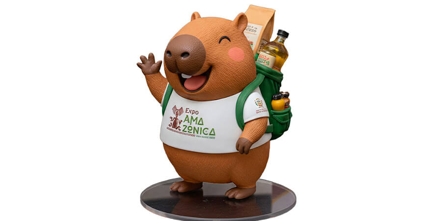 Napuki, el capibara amazónico, será la mascota oficial de la Expoamazónica 