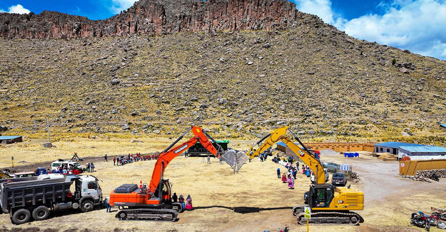 inician obra de riego en Chajana Ácaro Puno