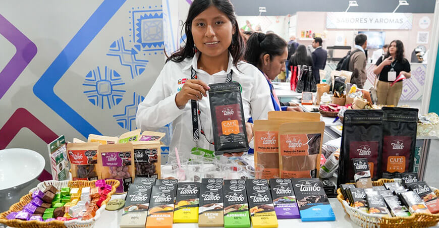 Organizaciones de café y cacao del desarrollo alternativo presentes en la Expoalimentaria 2025