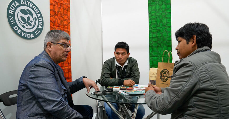 Organizaciones de café y cacao del desarrollo alternativo presentes en la Expoalimentaria 2025