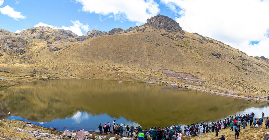 Impulsan repoblamiento de trucha en la laguna de Cunyaq Pampa