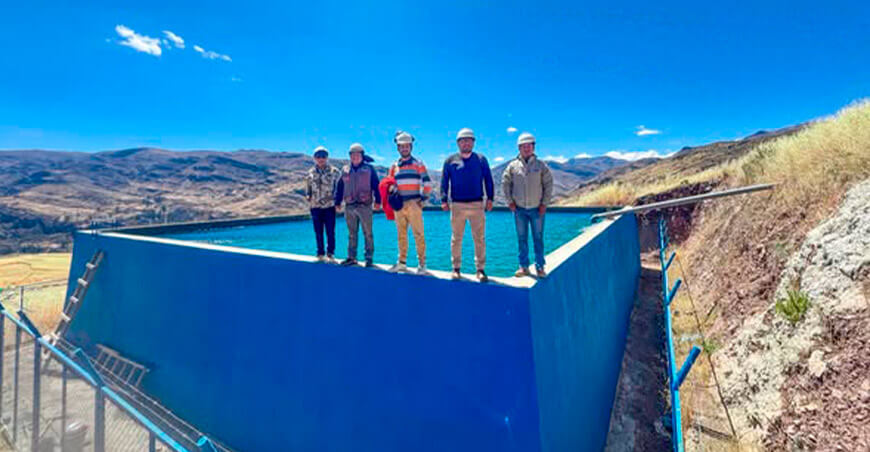 Culminaron obra de riego que fortalecerá el agro en Cusicancha Huancavelica Perú