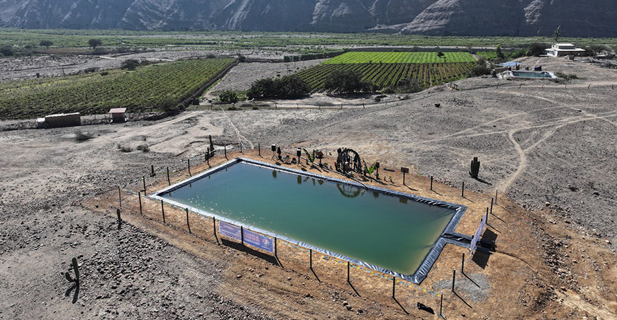 reservorios fortalecerán la producción de uva y crianza de animales menores en San Benito Cajamarca Perú