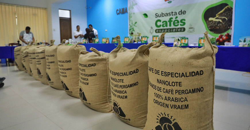 Semana del Café del Vraem subasta de cafés especiales Perú