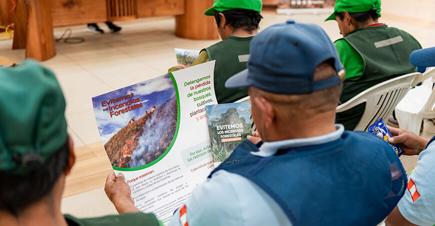Serfor capacitó a comunidades campesinas en Áncash para prevenir incendios forestales