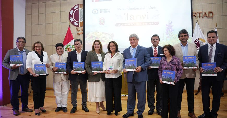 Tarwi, alimento del futuro libro de Usil Perú