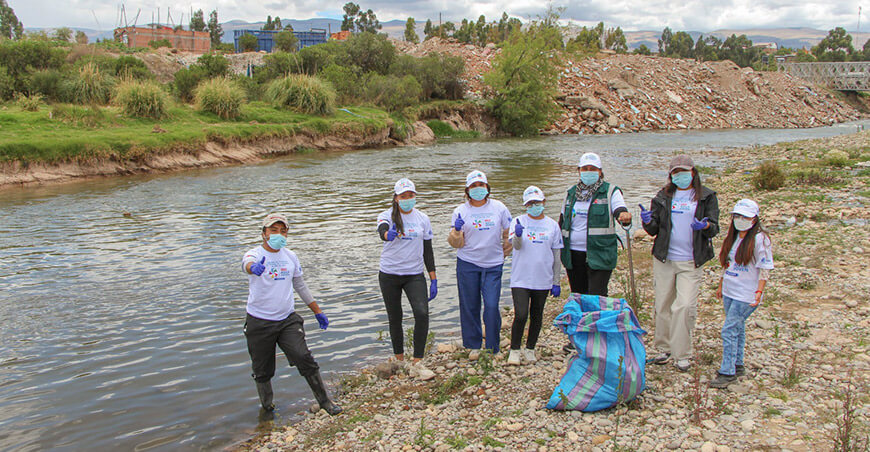ANA e instituciones unen esfuerzos para limpiar el río Cunas y canales de riego Junín Perú