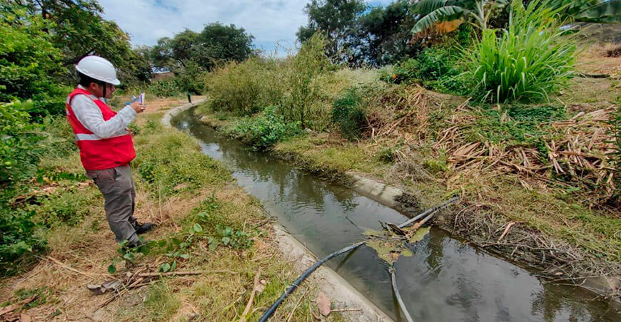 Detectan deficiencias en canal de riego Cerrito Piura Perú