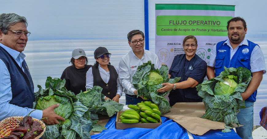 Inauguraron centro de acopio de frutas y hortalizas para fortalecer la producción local Sechura Piura